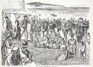 フランスの海岸で 作： John Leech